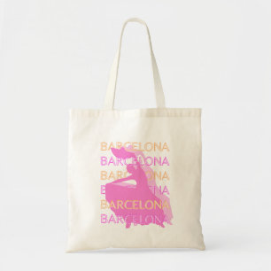 Tote Bag Art Voyage de Barcelone, Espagne Art Voyage, Orang