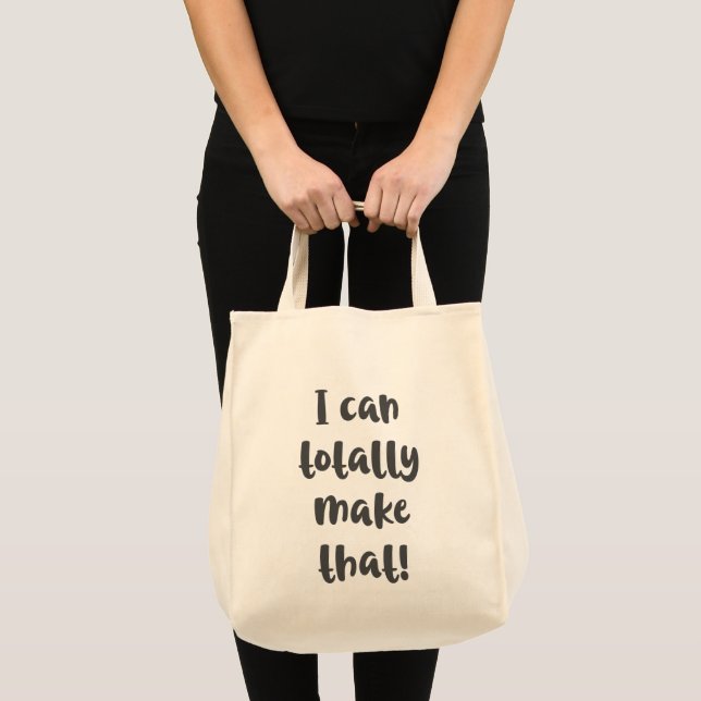 Tote Bag Artiste drôle et do-it-yourself dire des lettres d (Devant (produit))