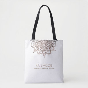 Tote Bag Artiste maquillage de cheveux Mandala Lace