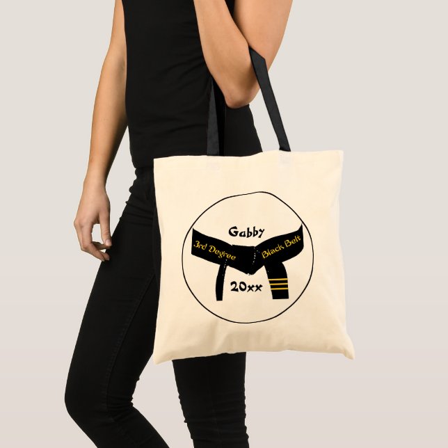 Tote Bag Arts martiaux 3e degré Ceinture noire (Devant (produit))
