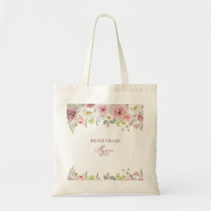 Tote Bag ArtsApp H2 Roses Roses de mariage Dusty Pink
