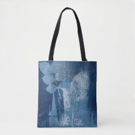 Tote Bag artwork bleu-gris Abstrait