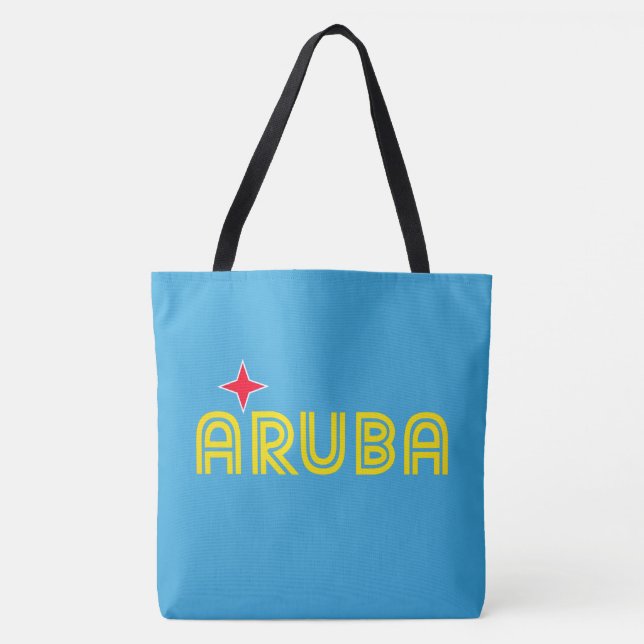 Tote Bag Aruba Retro (Devant)
