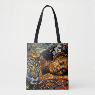 Tote Bag "Arumáya" Fleur de Jaguar - Femmes en Amazonie