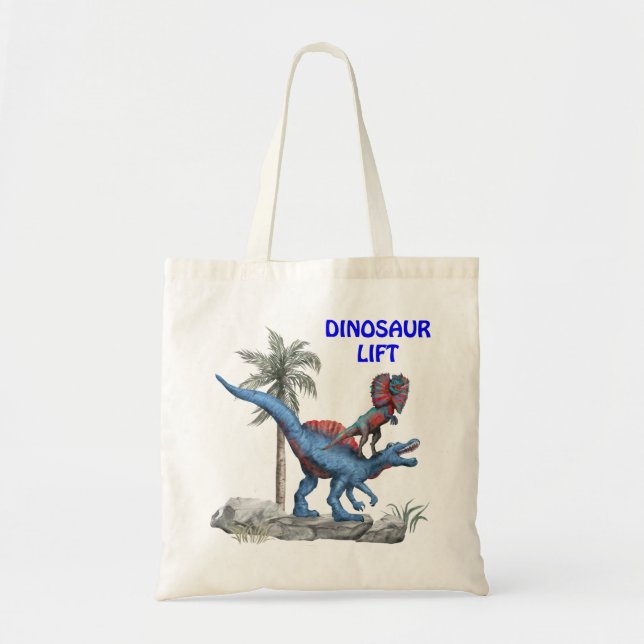 Tote Bag Ascenseur Dinosaur (Devant)