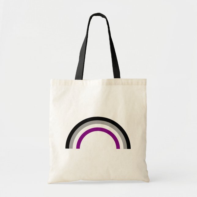 Tote Bag Asexuality rainbow pride Fourre-tout (Devant)