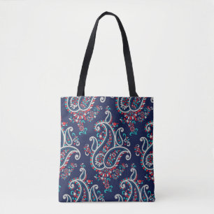 Tote Bag Asian Paisley : Conception Traditionnelle Sans Cou