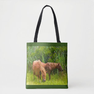 Tote Bag Assateague Ponys Tasche