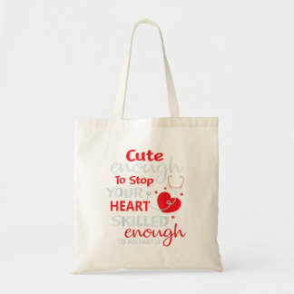 Tote Bag Assez Mignonne Pour Arrêter Votre Infirmière Coeur