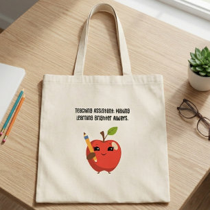 Tote Bag Assistant d'enseignement rendant l'apprentissage p