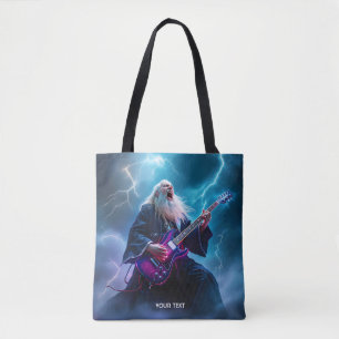 Tote Bag Assistant Imaginaire Cute Lecture de la guitare