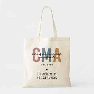 Tote Bag Assistant Médicale certifié CMA personnalisé