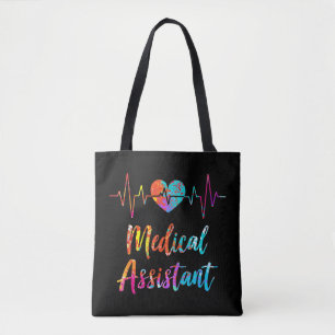 Tote Bag Assistant Médicale Heartbeat Nursing Hospital Hea
