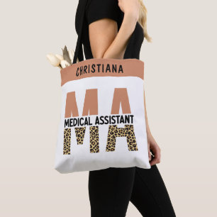 Tote Bag Assistant Médicale MA personnalisé Empreinte de lé