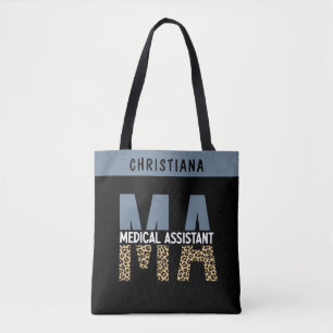 Tote Bag Assistant Médicale MA personnalisé Empreinte de lé