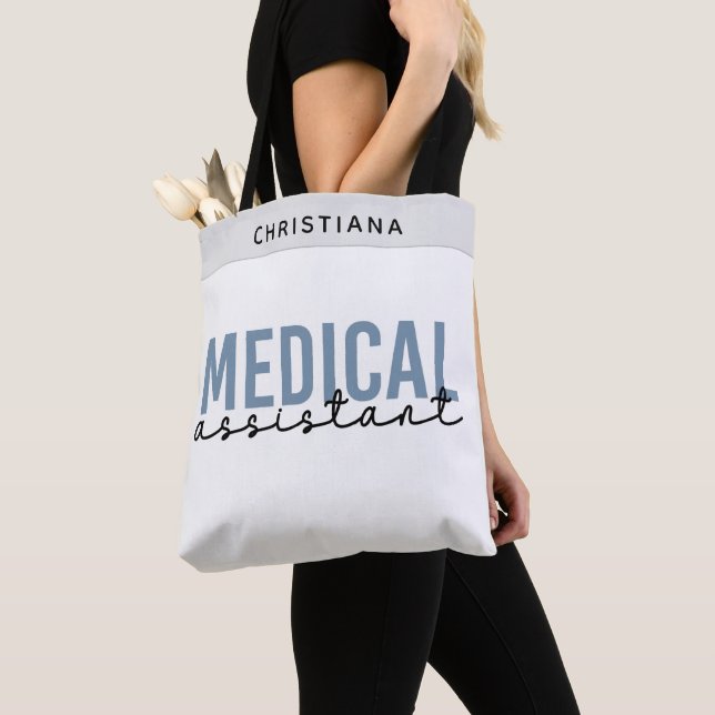 Tote Bag Assistant Médicale personnalisé MA | Assistant cli (De près)