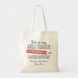 Tote Bag assistant pédagogique de garderie personnalisée