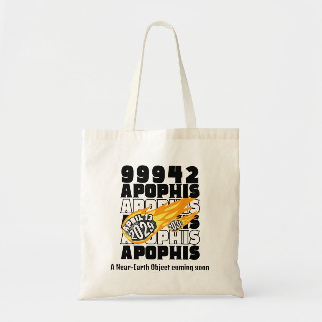 Tote Bag Astéroïde APOPHIS 2029 9942 (Devant)
