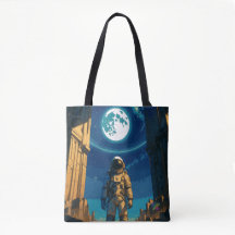 Astronaute sous la porte céleste