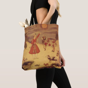 Tote Bag Astronomie Vintage, Art Céleste Asiatique Antique