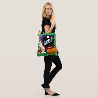 Tote Bag astuce ou traitement, nom persolescent halloween r