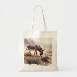 Tote Bag Atlas Donkey AREF409 - Watercolor