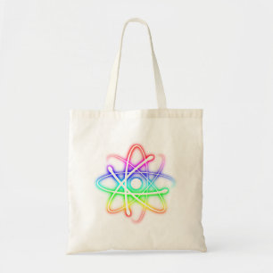 Tote Bag Atom brillant coloré Geek