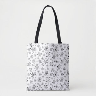 Tote Bag Atoms Rétro Motif d'âge atomique