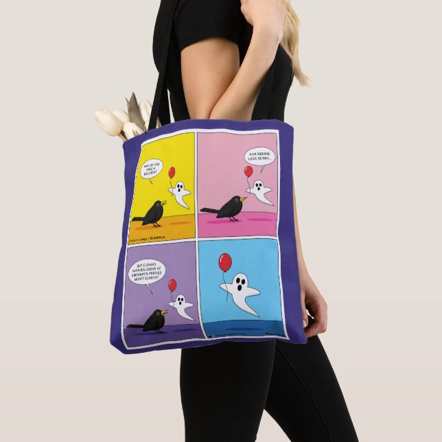 Tote Bag Atteindre le but opposé Comic (De près)