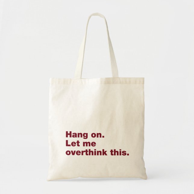 Tote Bag Attendez. Permettez-moi de revenir sur cette quest (Devant)
