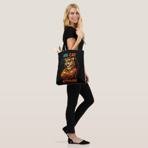 Tote Bag Attitude de gros chat