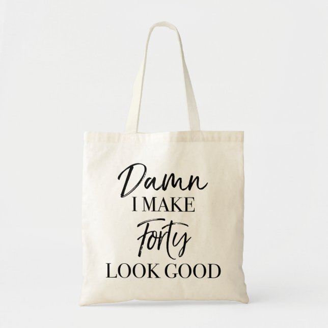 Tote Bag Attitude du 40e anniversaire (Devant)