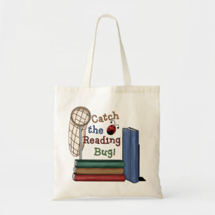 Tote Bag Attraper la lecture Bug Cute School Library Livres