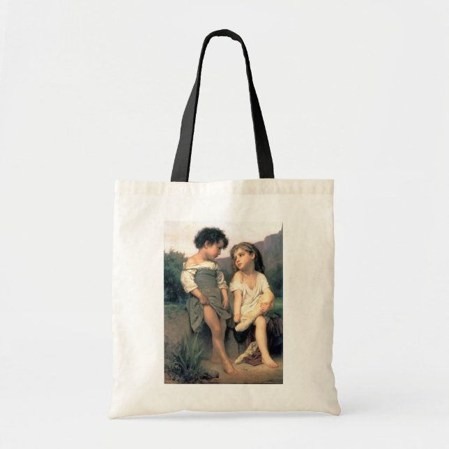 Tote Bag Au bord du ruisseau, Bouguereau (Devant)