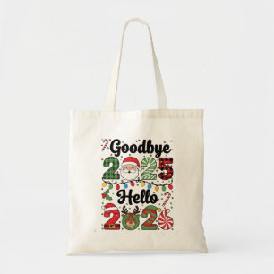 Tote Bag Au revoir 2025 Bonjour 2026 Résolution de Nouvel A