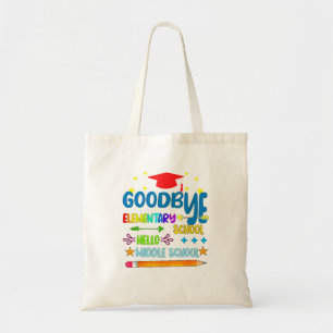 Tote Bag Au revoir Élémentaire Bonjour Diplôme du collège