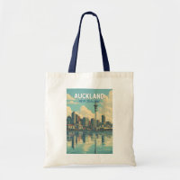 Auckland Nouvelle-Zélande Illustration Voyage Art 