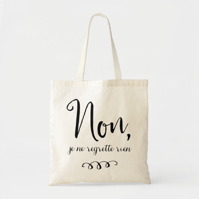 Tote Bag Aucune citation de Français d'Inspiratioinal de (Devant)