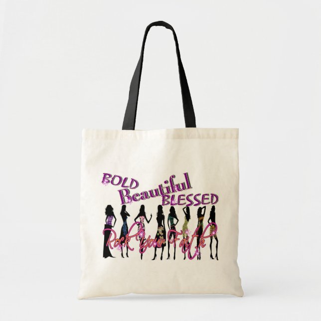 Tote Bag Audacieux, beau, et béni (Devant)