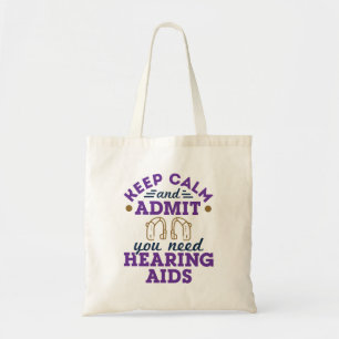 Tote Bag Audiologiste Audiologie Amusante Besoin d'aides au