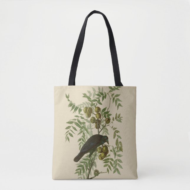 Tote Bag Audubon American Crow Black Bird (Devant)
