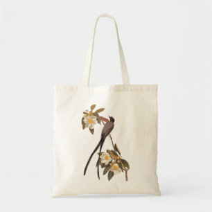 Tote Bag Audubon Fork-Tail Flycatcher Bird Art Vintage