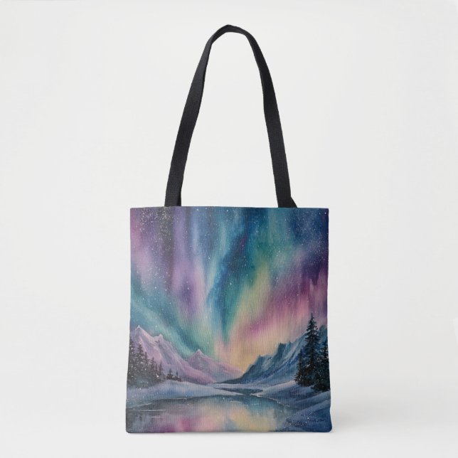 Tote Bag Aurora Borealis (Devant)