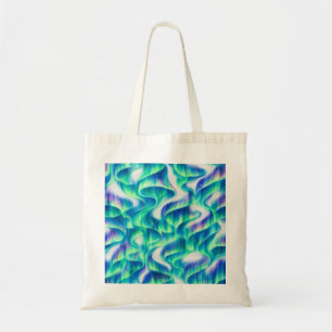 Tote Bag Aurore Boréale Motif Abstrait