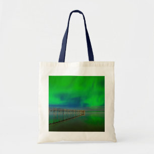 Tote Bag Aurores boréales Lac Winnipeg Canada, Manitoba