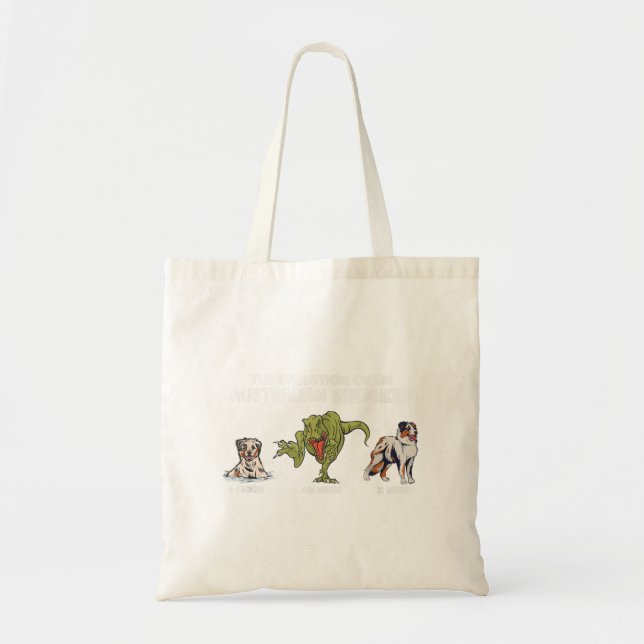 Tote Bag Aussie Chien Maman L'Évolution D'Un Shep Australie (Devant)