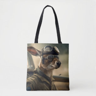 Tote Bag Aussie Kangaroo King Of The Airways,