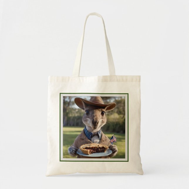 Tote Bag Aussie Kangaroos Aimez Les Pies De Viande Australi (Devant)