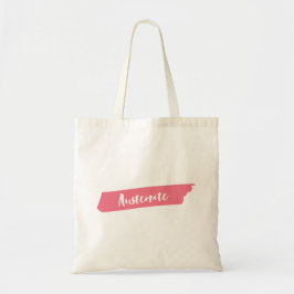 Tote Bag Austenite de pinceau rose