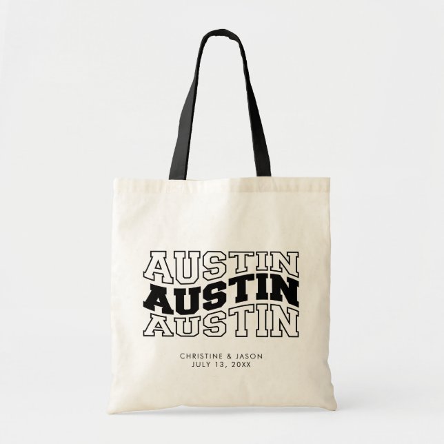 Tote Bag Austin Mariage Texas Bienvenue (Devant)